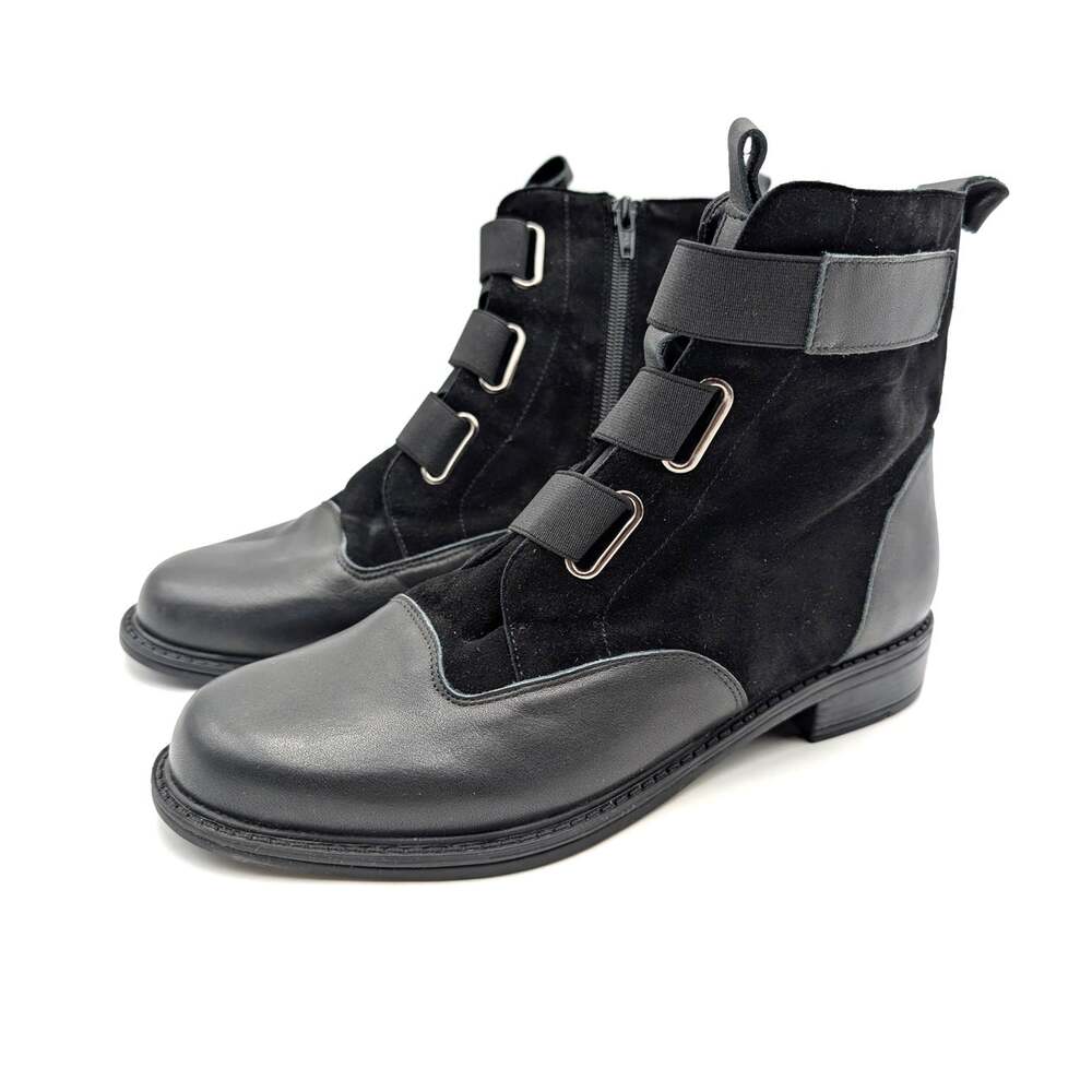 David Tate Club Water Resistant Boots Side Zip Women's Black Size US9.5W EU40